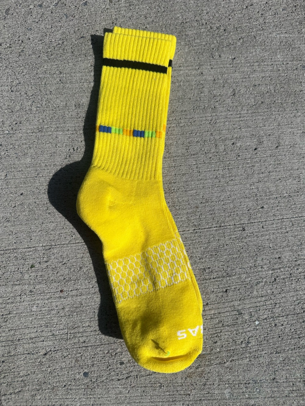 Bombas Yellow Performance Socks - large